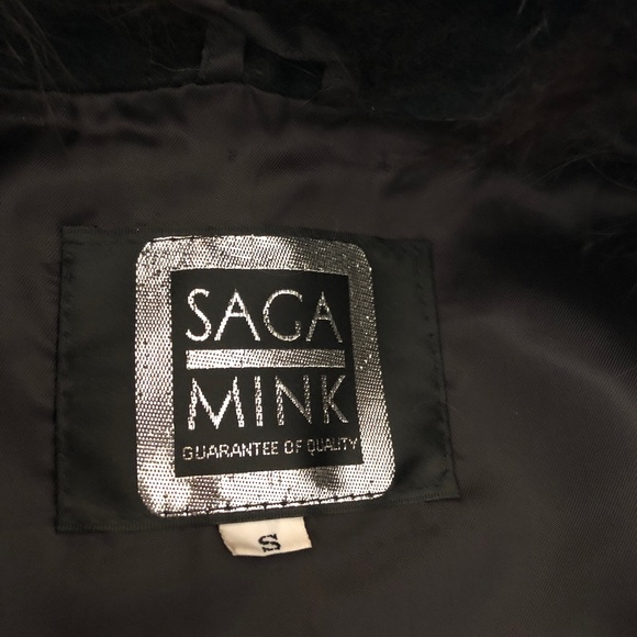 Saga Mink & Fox Fur Black Vest - Picture 2 of 16